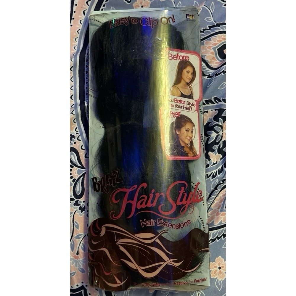 NEW Bratz Hair Style Hair Extensions - Dark Brown/Easy to Clip On
